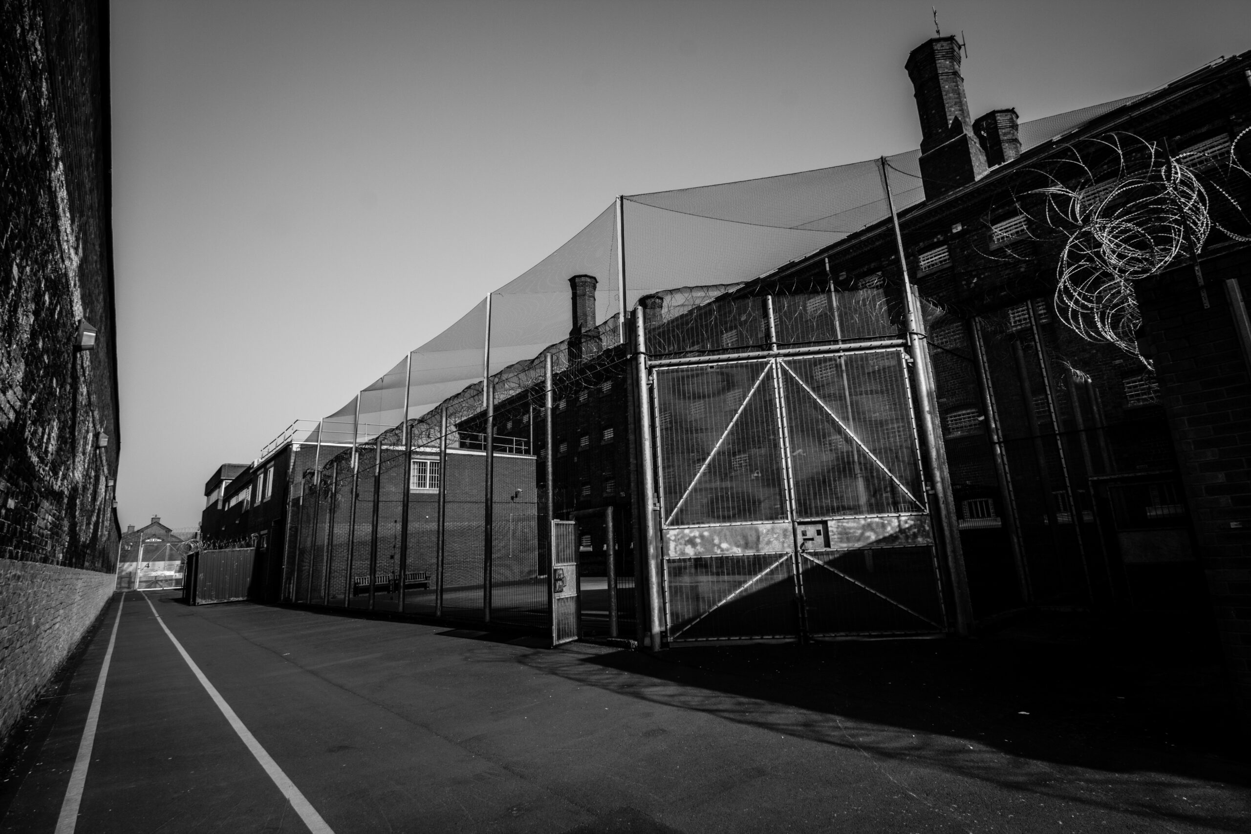 photo of inside a prison boundary